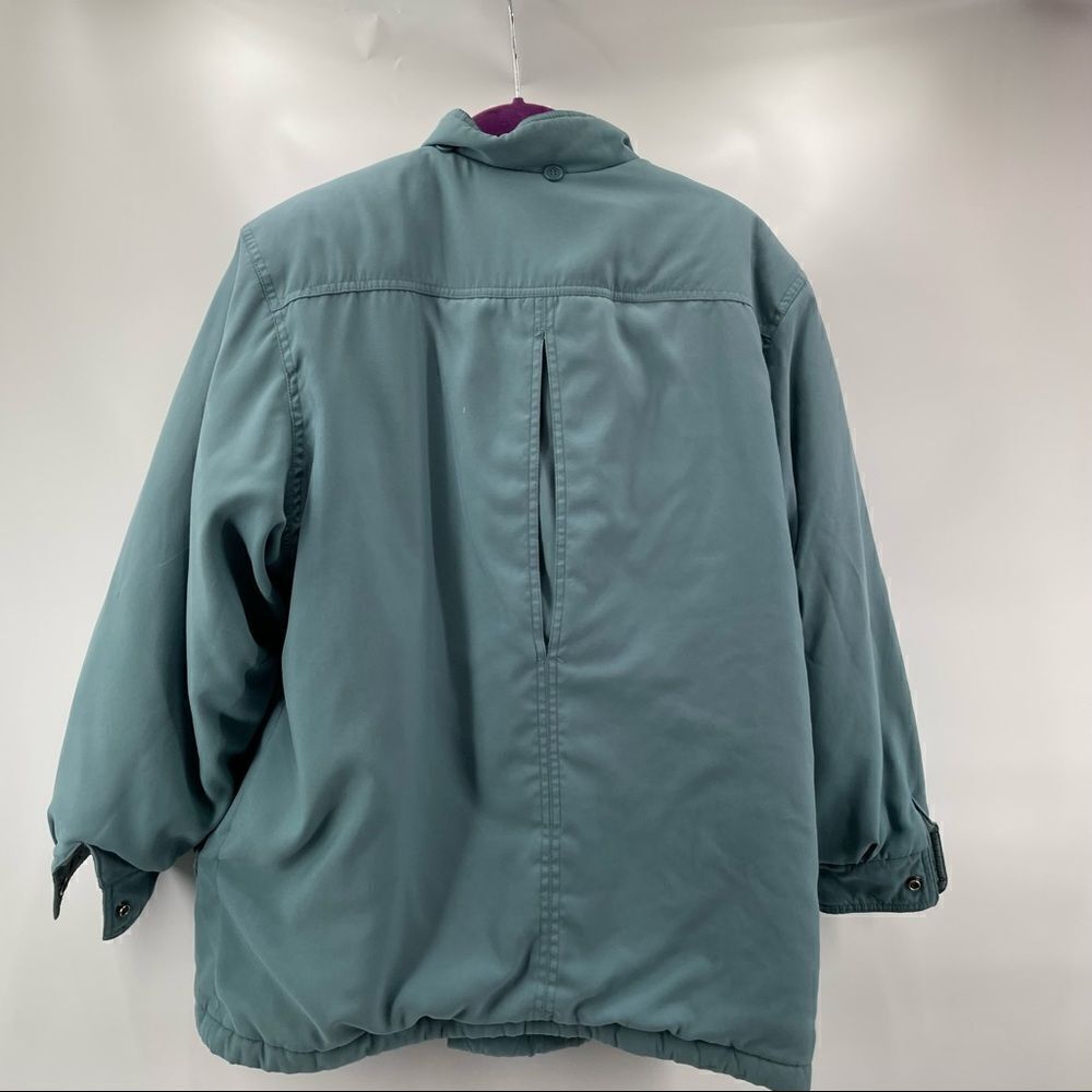 Bromley Sport Thermoloft teal puffer jacket medium petite winter jacket coat M - Picture 5 of 14